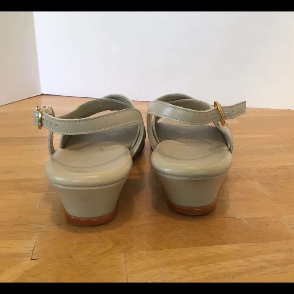 SAS Caress Low Wedge Summer Sandal Nude - Picture 6 of 8